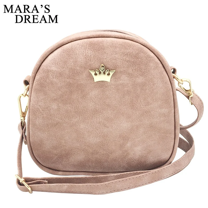 Mara's Dream 2019 Fashion Women Handbag Messenger Bags PU Leather Shoulder Bag Lady Crossbody Mini Bag Female Crown Evening Bags