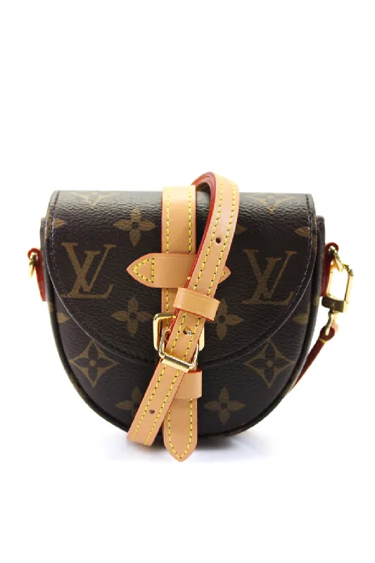 Louis Vuitton Women's Coated Canvas Micro Monogram Chantilly Crossbody Bag Brown