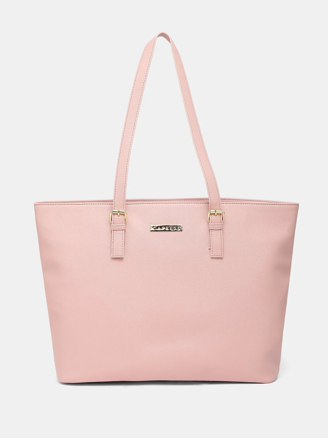 Caprese Holden Saffiano Tote Medium Powder Pink