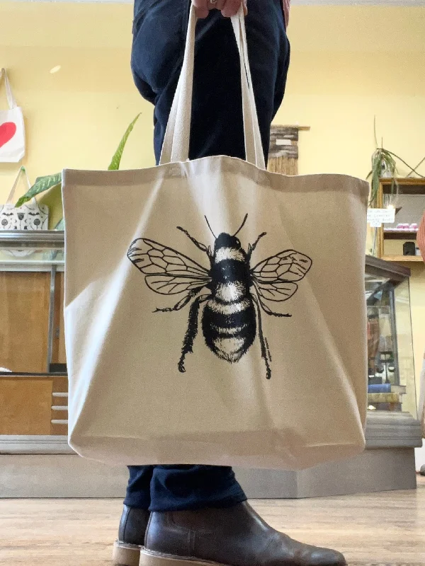 Bee Canvas Tote Bag