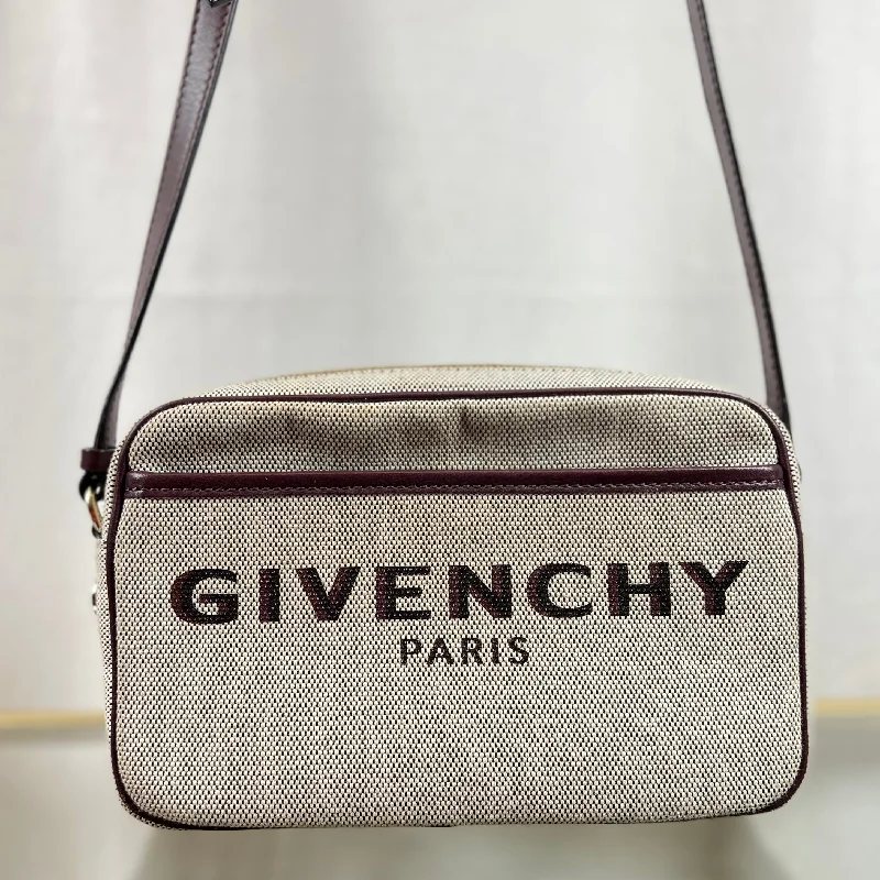 GIVENCHY Bond Beige Canvas Crossbody